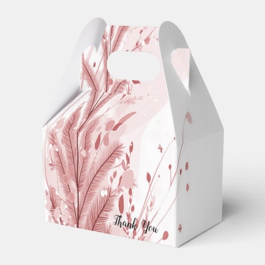 Rode Kerstpijnboom Sneeuw Decoratie Mooi Bedankdoosjes (Voorkant Zijde)