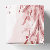 Rode Kerstpijnboom Sneeuw Decoratie Mooi Bedankdoosjes (Bovenkant)