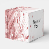 Rode Kerstpijnboom Sneeuw Decoratie Mooi Bedankdoosjes (Achterkant)