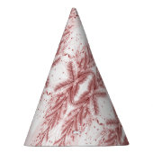 Rode Kerstpijnboom Sneeuw Decoratie Mooi Feesthoedjes (Rechts)