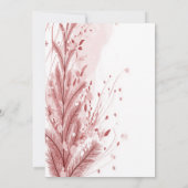 Rode Kerstpijnboom Sneeuw Decoratie Mooi Kaart (Achterkant)