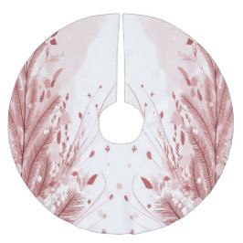 Rode Kerstpijnboom Sneeuw Decoratie Mooi Kerstboom Rok