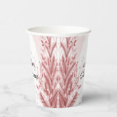 Rode Kerstpijnboom Sneeuw Decoratie Mooi Papieren Bekers (Rechts)