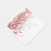 Rode Kerstpijnboom Sneeuw Decoratie Mooi Servet (Hoek)