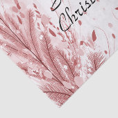 Rode Kerstpijnboom Sneeuw Decoratie Mooi Tissuepapier (Detail)