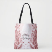 Rode Kerstpijnboom Sneeuw Decoratie Mooi Tote Bag (Voorkant)