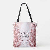 Rode Kerstpijnboom Sneeuw Decoratie Mooi Tote Bag (Achterkant)