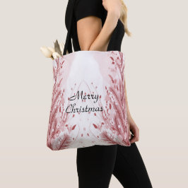 Rode Kerstpijnboom Sneeuw Decoratie Mooi Tote Bag