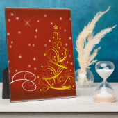 Rode kerstscène fotoplaat (Zijkant)