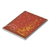 Rode kerstscène notitieblok (Linkerzijde)