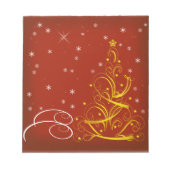 Rode kerstscène notitieblok (Voorkant)