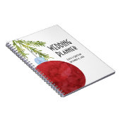 Rode kerstsieraar, huwelijkspanner notitieboek (Rechterzijde)