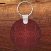Rode kerstsneeuwvlok sleutelhanger (Voorkant)