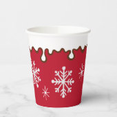 Rode kerstsnoepjes Drink Koffiebekers Papieren Bekers (Links)