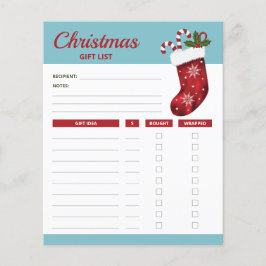 Rode Kerstsok - Kerstcadeau Lijst Plannen