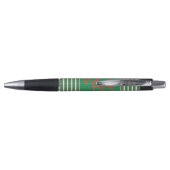 Rode Kerstsok op Groen Pen (Achterkant)