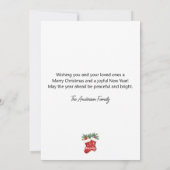 Rode Kerstsokken Kerstkaart (Achterkant)