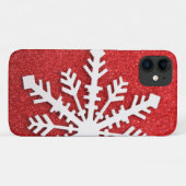 Rode kerstsparkels Case-Mate iPhone case (Achterkant (horizontaal))
