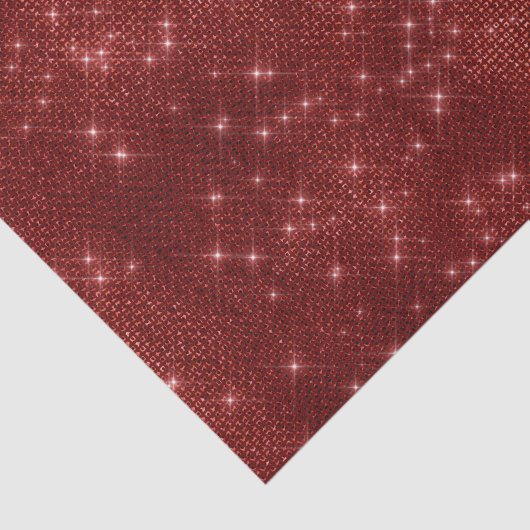 Rode kerstsprankeling tissuepapier (Detail)