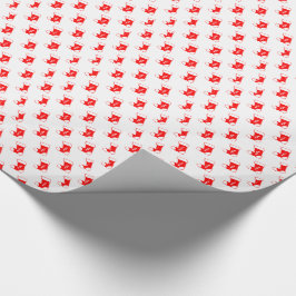 Rode kerststaart cadeaupapier