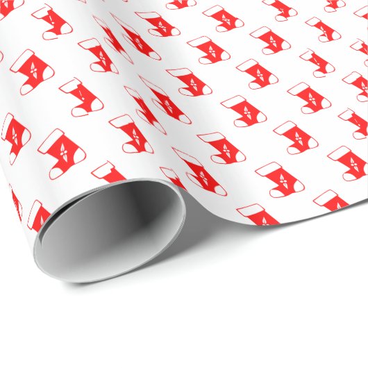 Rode kerststaart cadeaupapier (Rol Hoek)