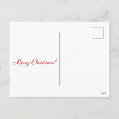 Rode kerststal Vrolijk kerstfeest Feestdagenkaart (Achterkant)