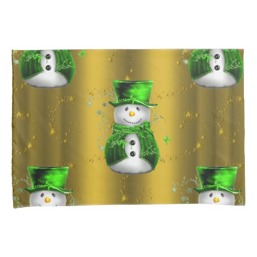 Rode kerststerren op goud kussensloop (Voorkant-Rechts)