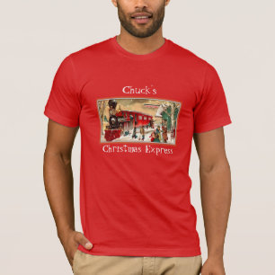 Rode Kersttrein T-shirt