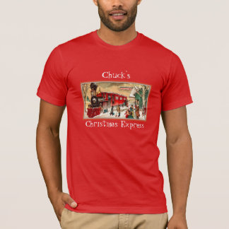 Rode Kersttrein T-shirt