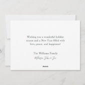  rode kersttruck kerstboomvlag feestdagenkaart (Achterkant)