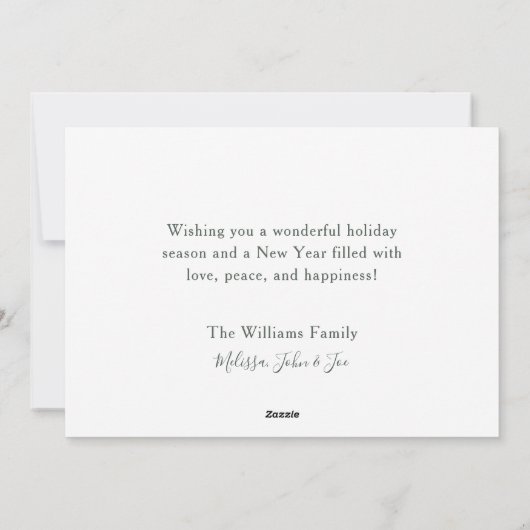  rode kersttruck kerstboomvlag feestdagenkaart (Achterkant)