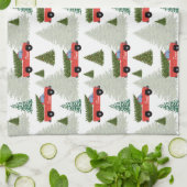  Rode Kersttruck Theedoek (Gevouwen)