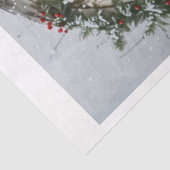 Rode Kersttruck Tissuepapier (Detail)