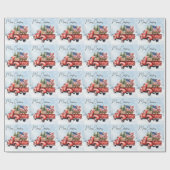  rode kersttruck VS Vlag Patriottisch Cadeaupapier (Vlak)