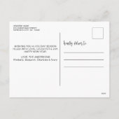 rode kersttruck VS Vlag Patriottisch Feestdagenkaart (Achterkant)