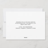 rode kersttruck VS Vlag Patriottisch Feestdagenkaart (Achterkant)