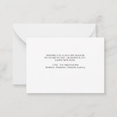 rode kersttruck VS Vlag Patriottisch Notitiekaartje (Achterkant)