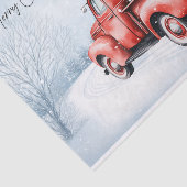  rode kersttruck VS Vlag Patriottisch Tissuepapier (Detail)