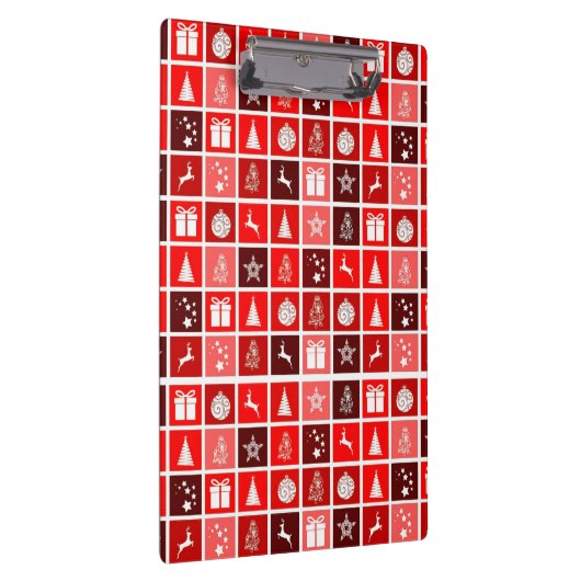 Rode Kerstvakantie Schattigee boomrendieren Klembord (Rechts)
