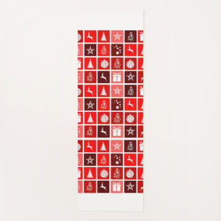 Rode Kerstvakantie Schattigee boomrendieren Yogamat