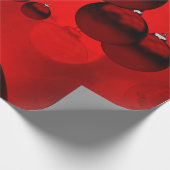 Rode kerstversiering cadeaupapier (Hoek)