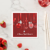 Rode kerstversiering Napkins Servetten (Insitu)