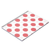 Rode kerstversiering notitieboek (Linkerzijde)