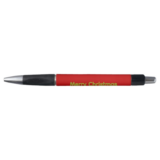 Rode kerstwenslijst pen (Voorkant)
