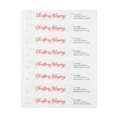 Rode kerstzegeningen en wintersterren (Vel)