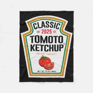 Rode Ketchup DIY Halloween Kostuum Matching Groep Fleece Deken