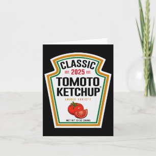 Rode Ketchup DIY Halloween Kostuum Matching Groep Kaart