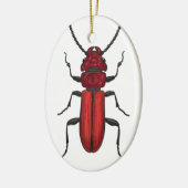 Rode kever keramisch ornament (Links)