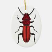 Rode kever keramisch ornament (Achterkant)