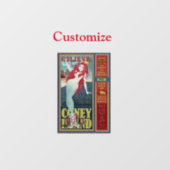 rode kever op het eiland mermaid Thunder_Cove Raamsticker (Vel)